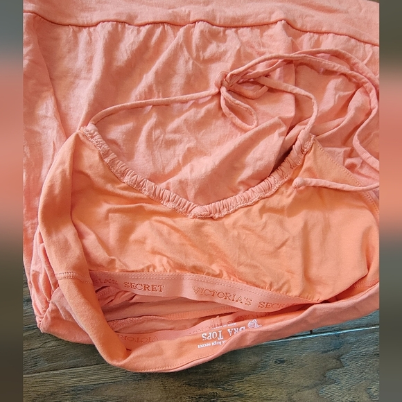Victoria's Secret V-Neck Tie Orange Summer Tank Top Size Small - Picture 5 of 10